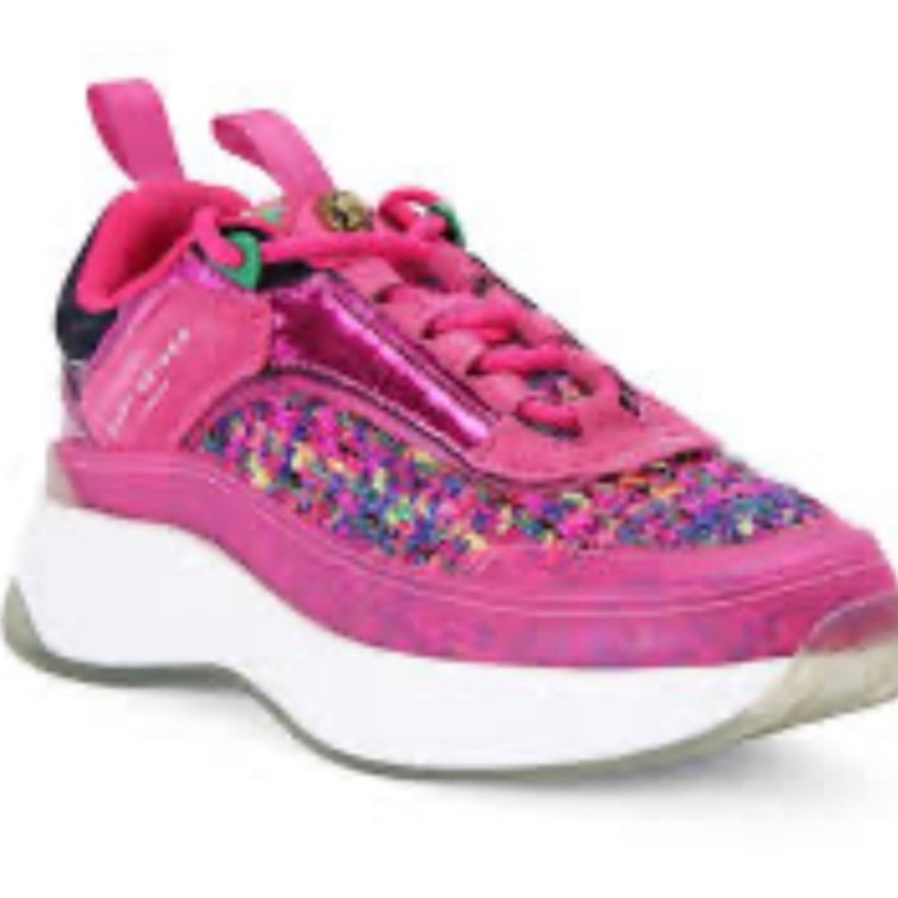 Kurt Geiger Pink Multicolor Sneakers Chanel vibes👀🥳🥳❌❌
